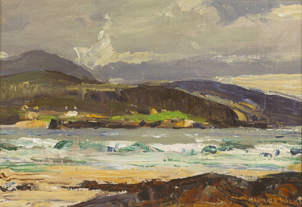 CULDAFF STRAND, COUNTY DONEGAL by Maurice Canning Wilks