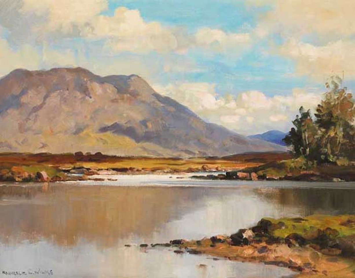 CONNEMARA LAKE SCENE by Maurice Canning Wilks