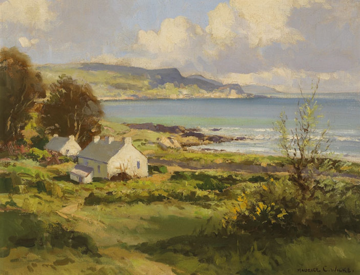 ANTRIM COAST AT DRUMNAGREAGH by Maurice Canning Wilks