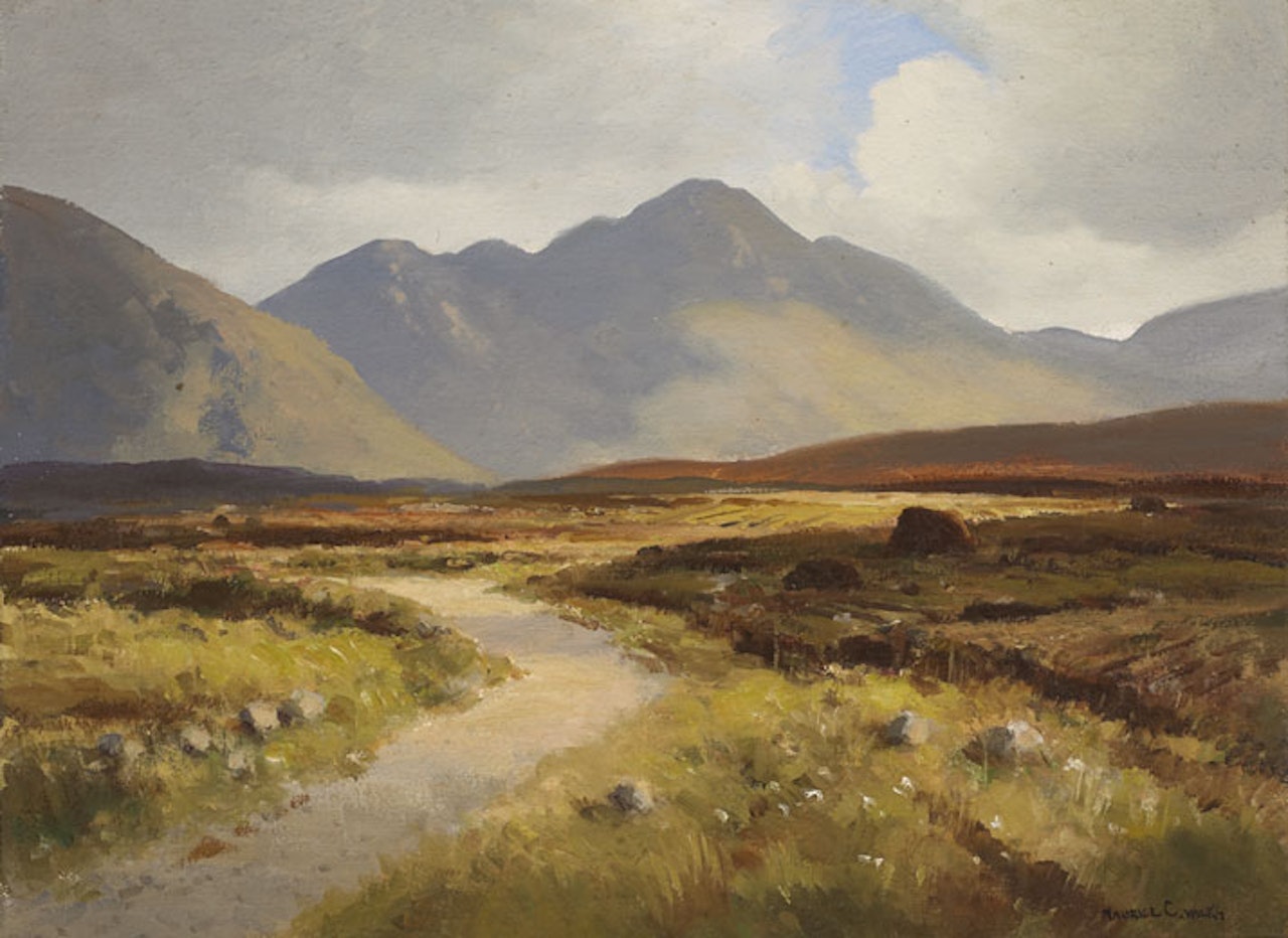 CONNEMARA BOG PATH by Maurice Canning Wilks