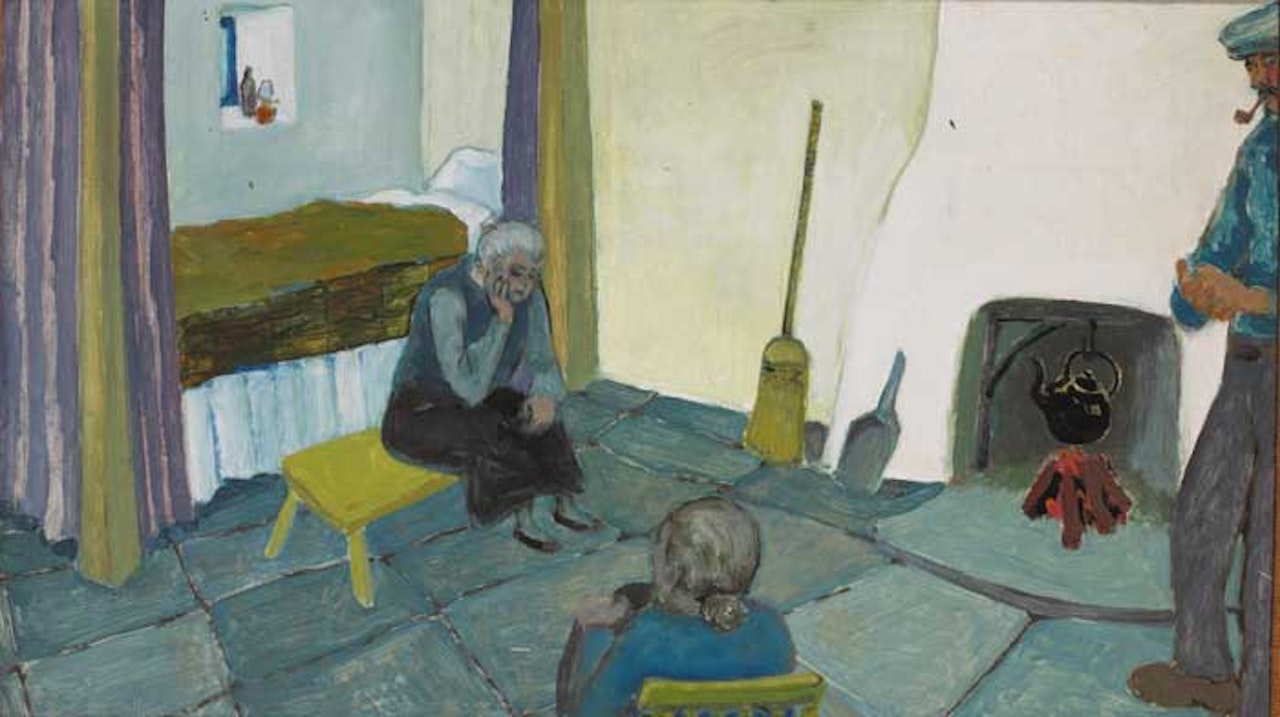 COTTAGE INTERIOR by Gerard Dillon