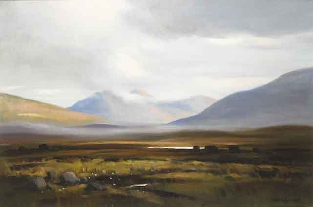 TWILIGHT, INAGH VALLEY, CONNEMARA by Maurice Canning Wilks