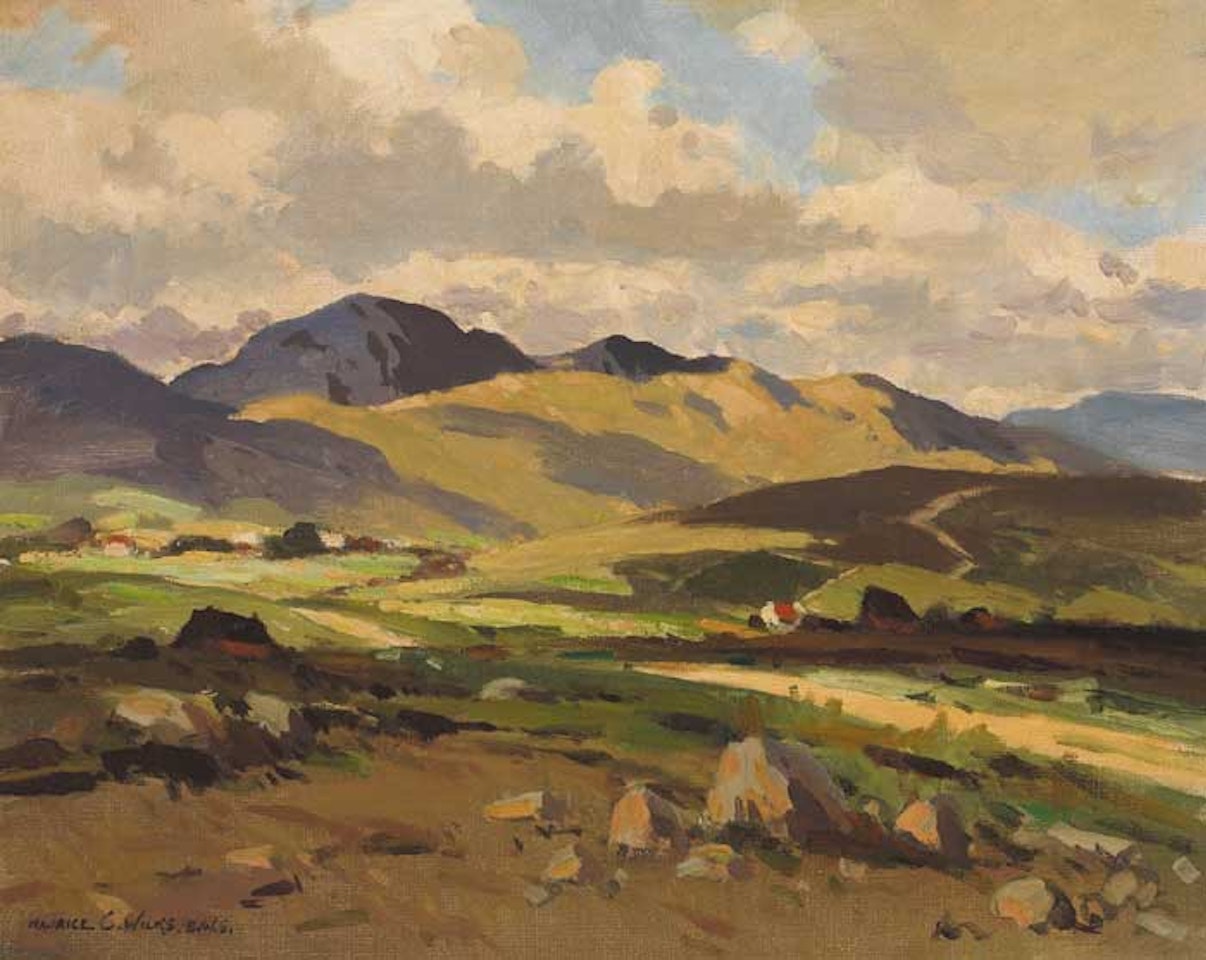 THE MOUNTAINS OF LOUGH SALT, COUNTY DONEGAL by Maurice Canning Wilks