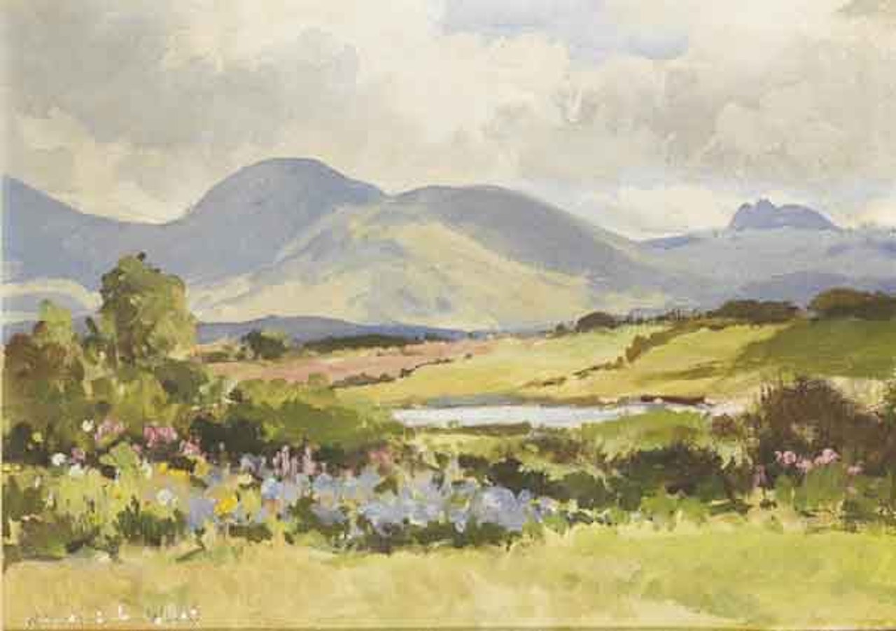 VIEW FROM MY GARDEN, DUNDRUM, COUNTY DOWN by Maurice Canning Wilks