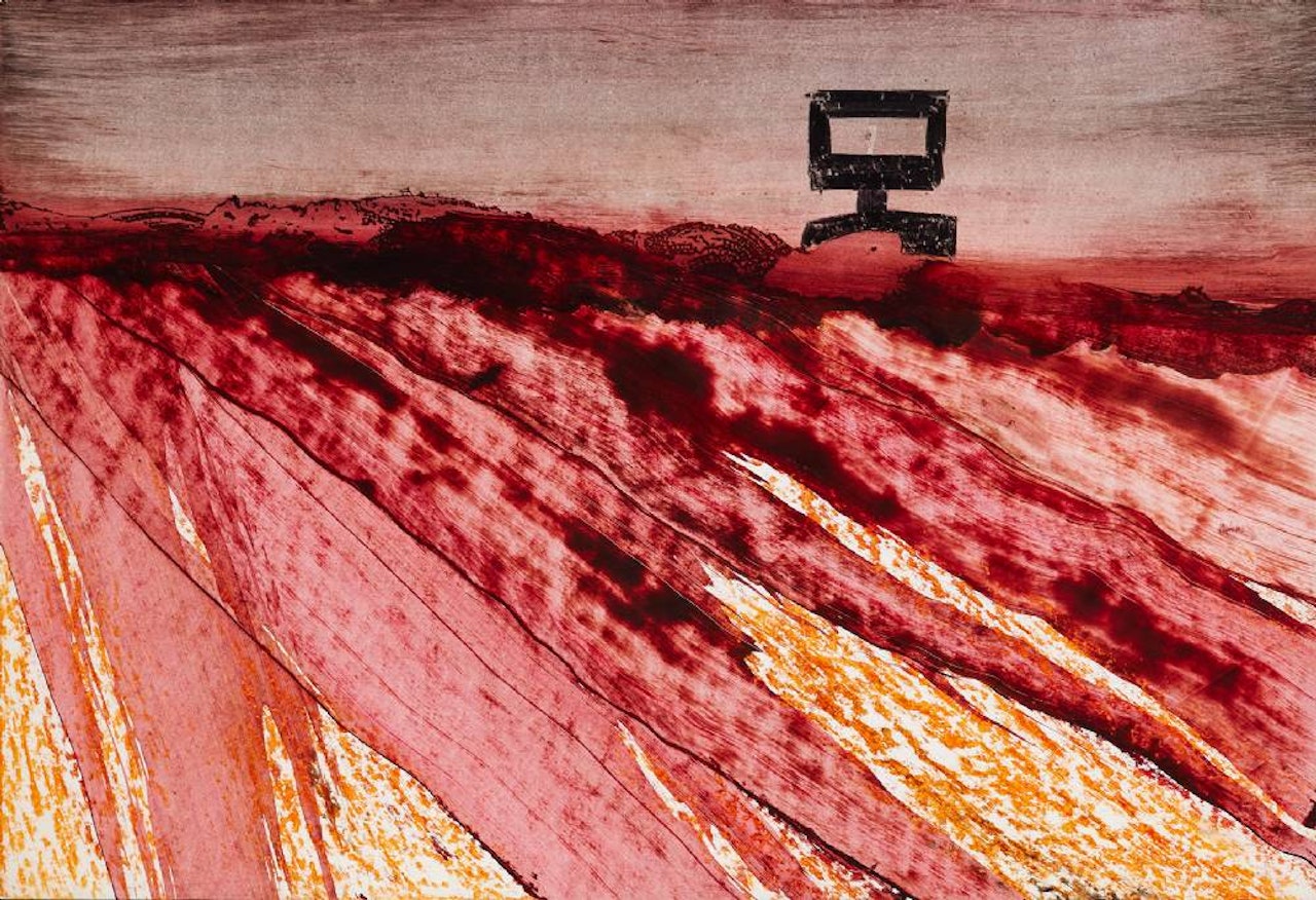 NED KELLY LANDSCAPE by Sidney Nolan