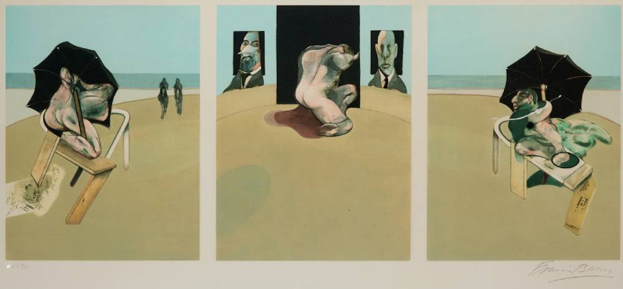 METROPOLITAN TRIPTYCH by Francis Bacon