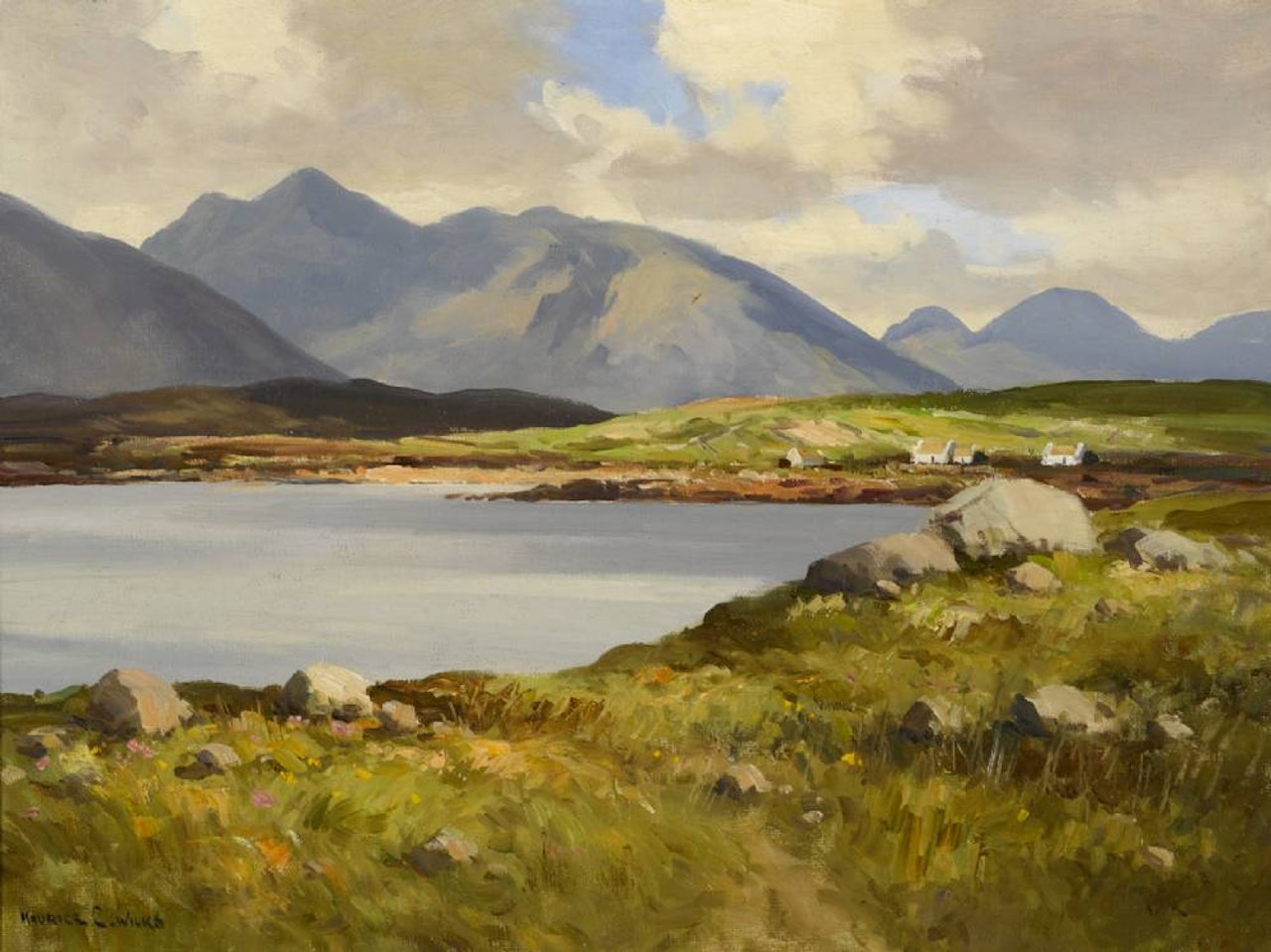 BEN CORR FROM ROUNDSTONE, CONNEMARA by Maurice Canning Wilks