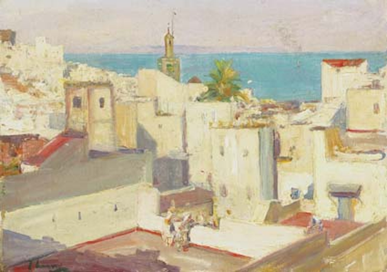 THE HOUSE-TOPS, TANGIER by John Lavery