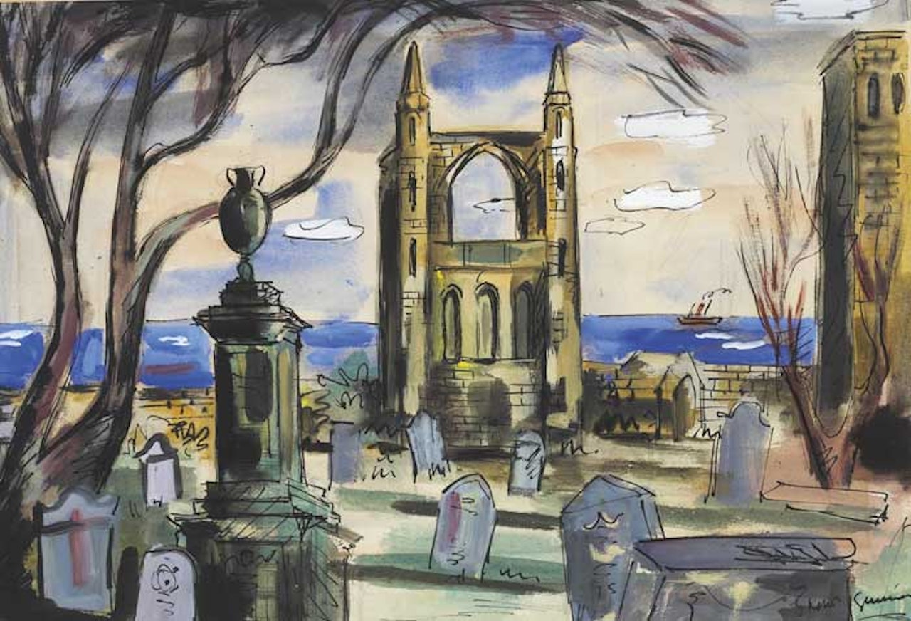 OLD CHURCHYARD BY THE SEA by Norah McGuinness