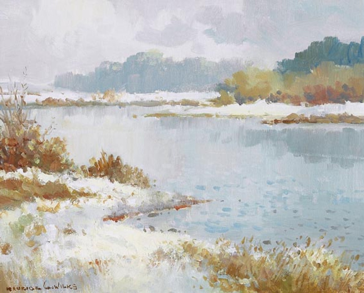 WINTER ON THE QUOILE RIVER, DOWNPATRICK, COUNTY DOWN by Maurice Canning Wilks