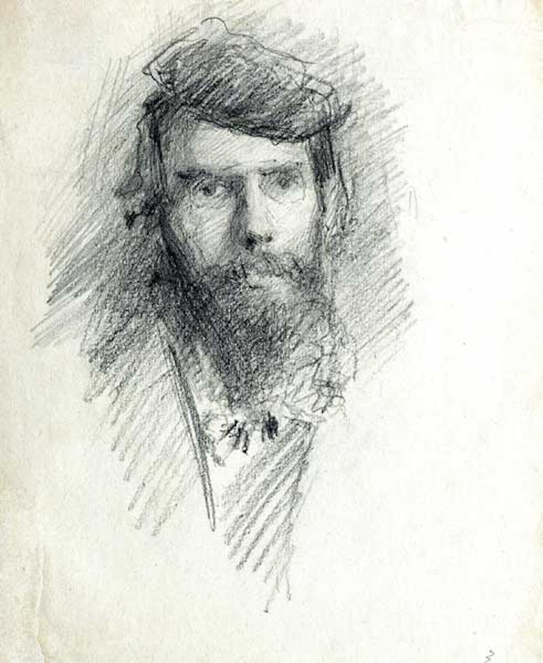 PORTRAIT OF "AE" GEORGE RUSSELL (1867-1935) by John Butler Yeats