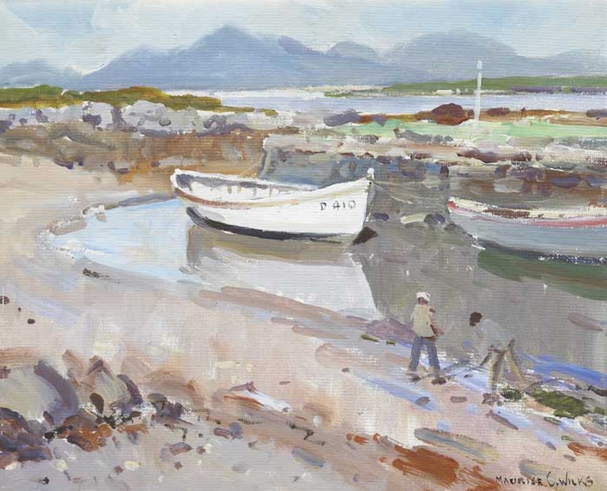 MONASTERY PIER, ROUNDSTONE, CONNEMARA by Maurice Canning Wilks