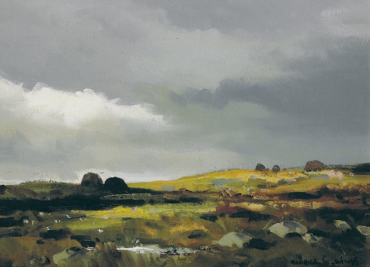 BOG LAND, ROSSES COUNTRY, COUNTY DONEGAL by Maurice Canning Wilks