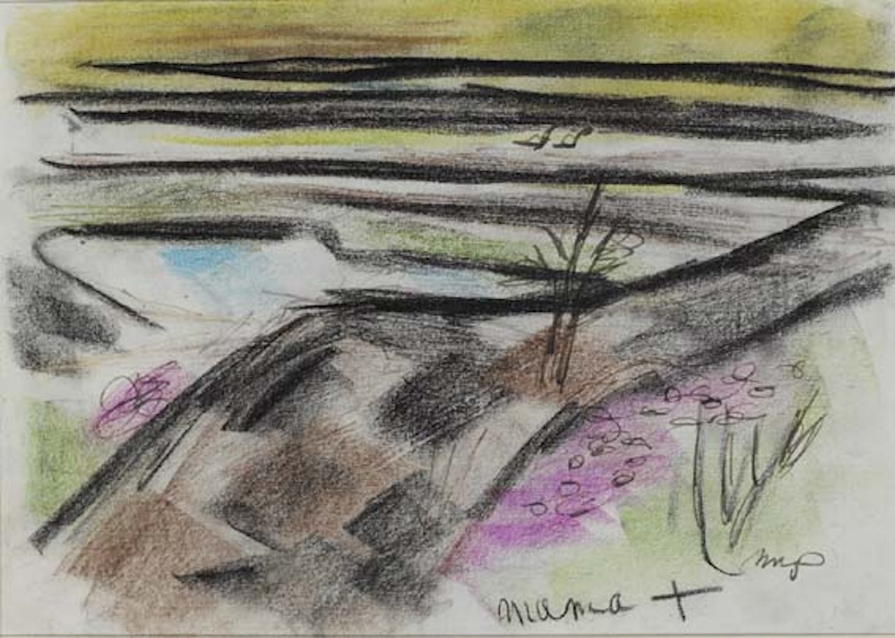 SLOBLAND WITH BIRDS by Norah McGuinness