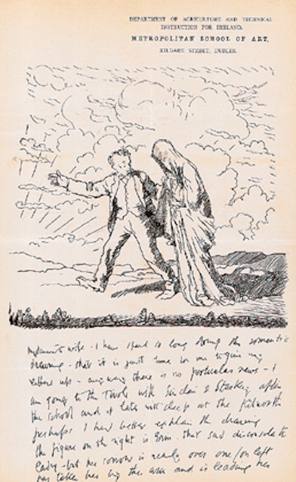 ERIN: AN ILLUSTRATED LETTER TO GRACE ORPEN, THE ARTIST"S WIFE by William Orpen