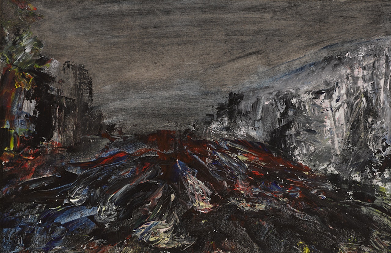 THE DODDER IN FLOOD, BALLSBRIDGE, DUBLIN by Jack Butler Yeats