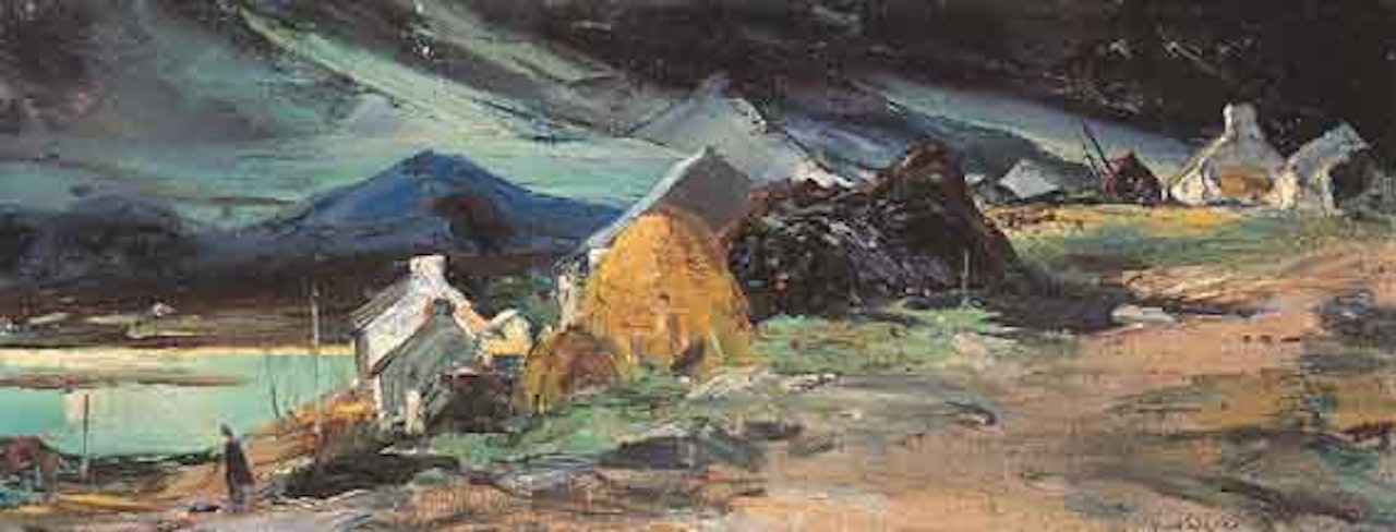 BLUE ON GREEN, BLOODY FORELAND, DONEGAL by Kenneth Webb
