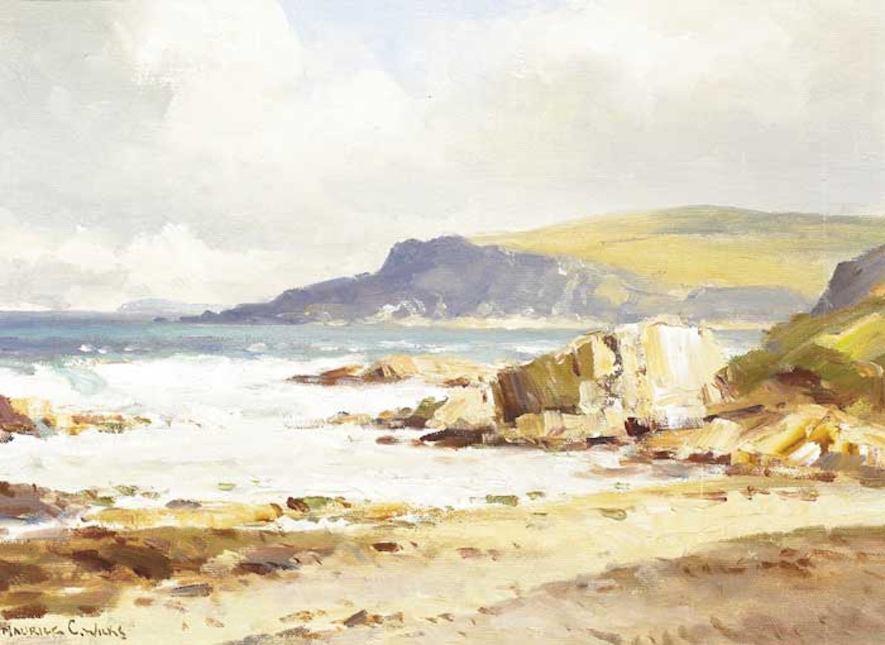 GLENARM HEAD, ANTRIM COAST by Maurice Canning Wilks