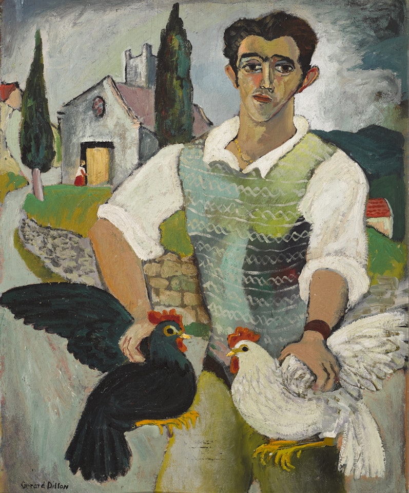 ITALIAN WITH FOWL by Gerard Dillon