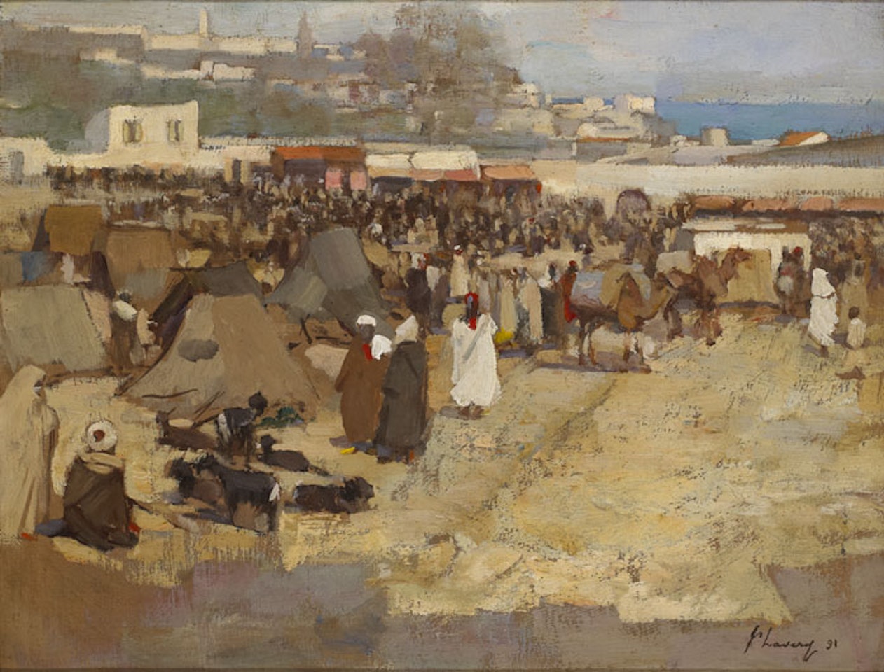 THE SOKO, TANGIER by John Lavery