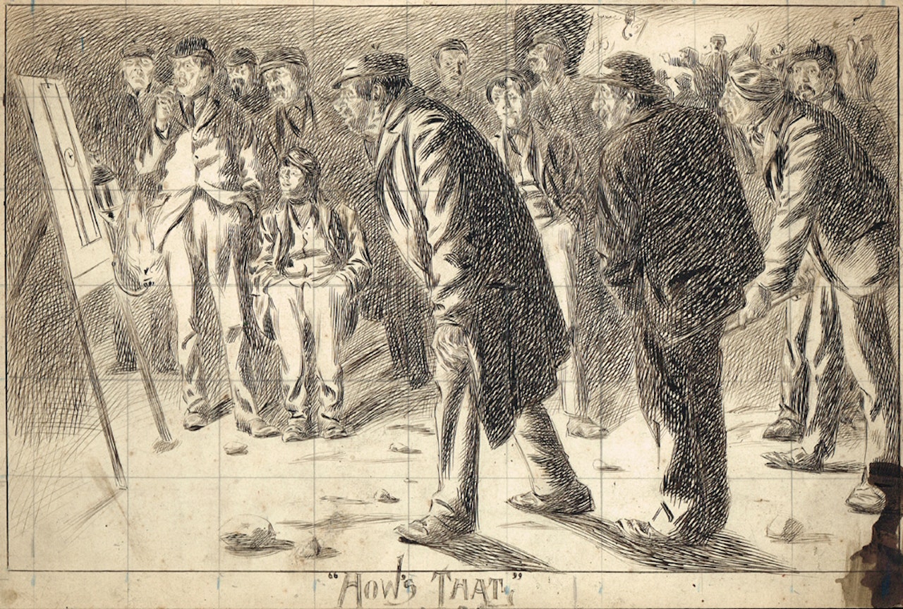 "HOW"S THAT" by William Conor