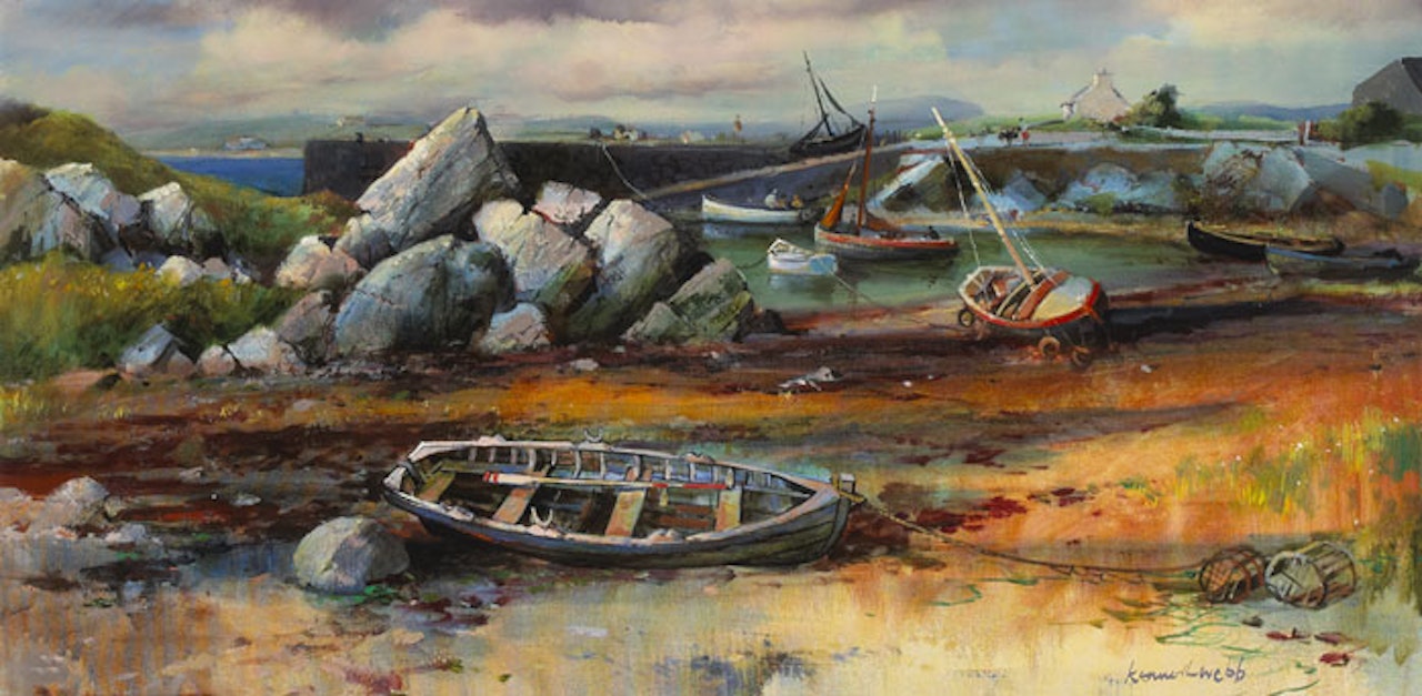 EVENING LIGHT, ERELOUGH, CONNEMARA by Kenneth Webb