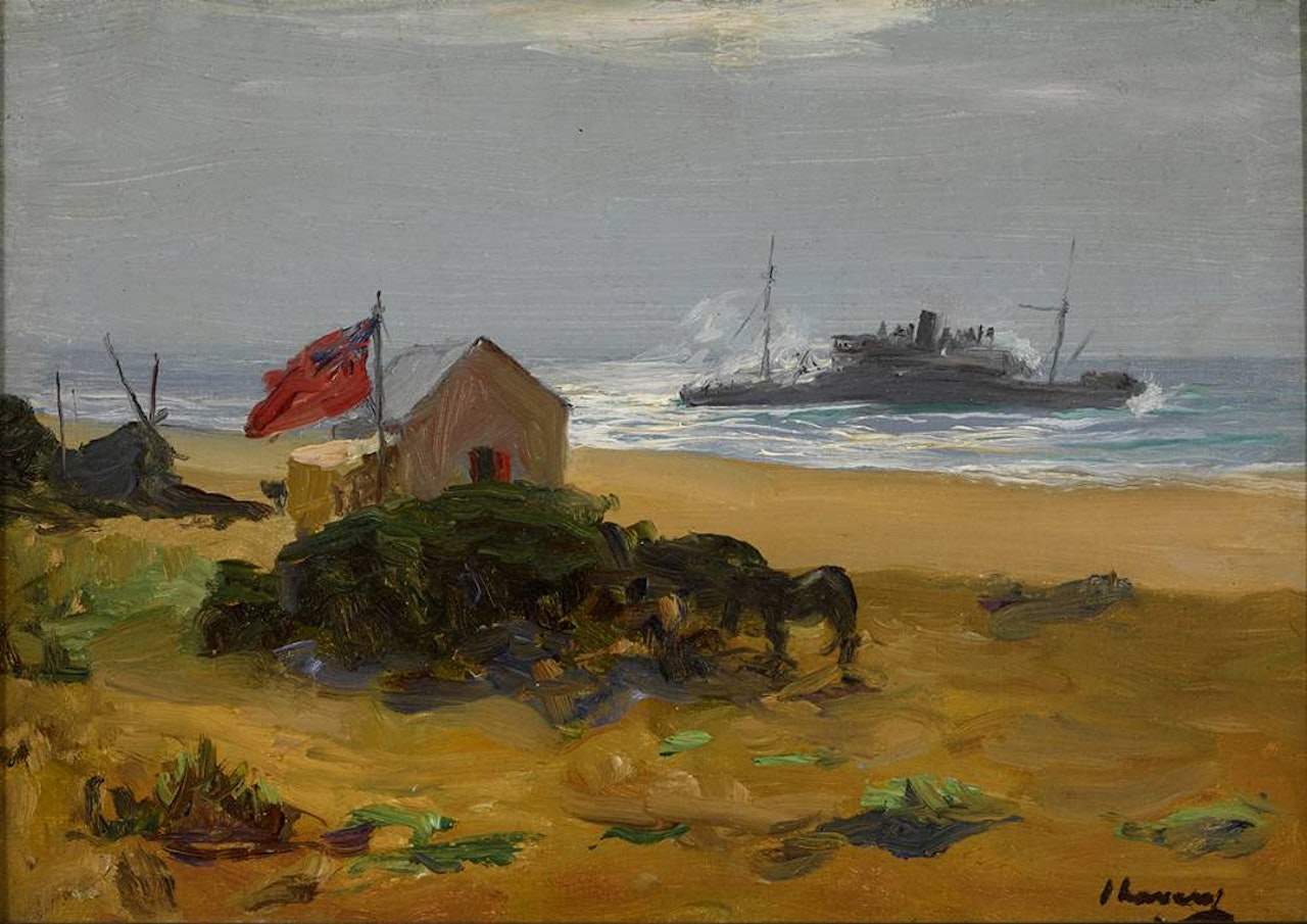 THE WRECK OF THE DELHI, SIDI CASSIM, MOROCCO by John Lavery