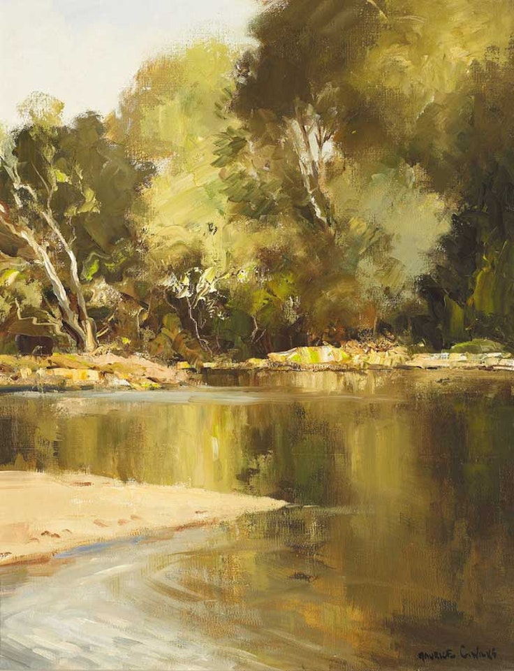 REFLECTIONS, DUN RIVER, COUNTY ANTRIM by Maurice Canning Wilks