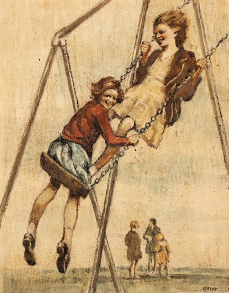 ON THE SWINGS by William Conor