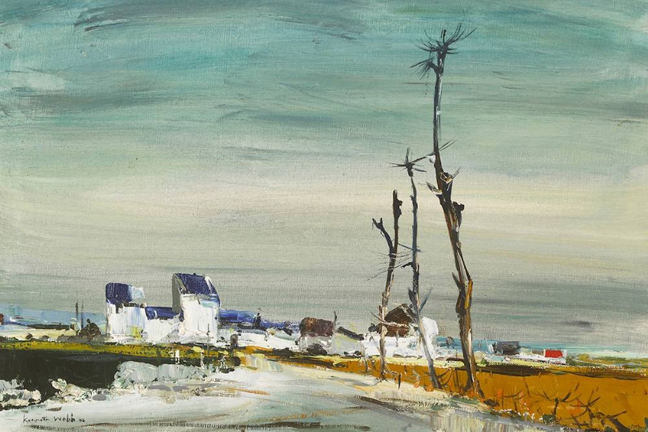LANDSCAPE WITH TREES by Kenneth Webb