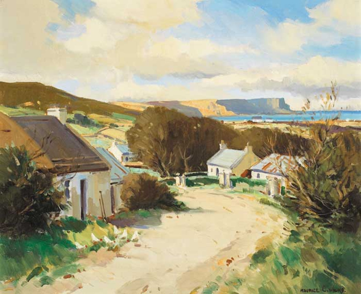 BALLINTOY VILLAGE, COUNTRY ANTRIM by Maurice Canning Wilks
