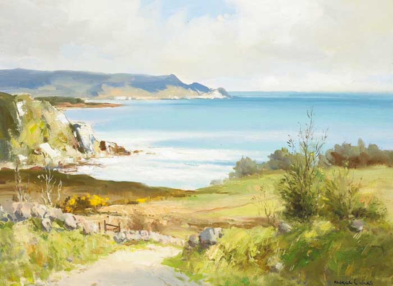 ANTRIM COAST AT DRUMNAGREAGH by Maurice Canning Wilks