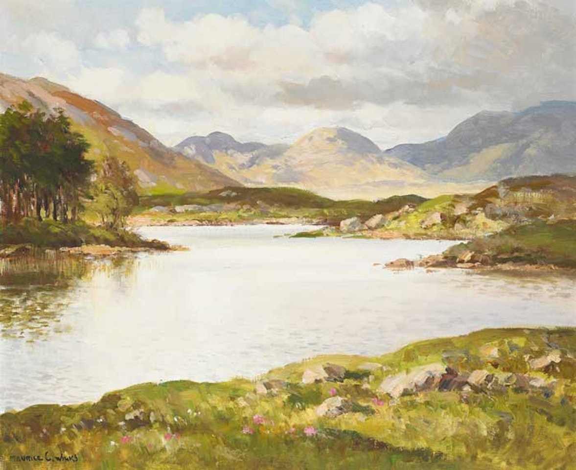 LOUGH DERRYCLARE, CONNEMARA by Maurice Canning Wilks