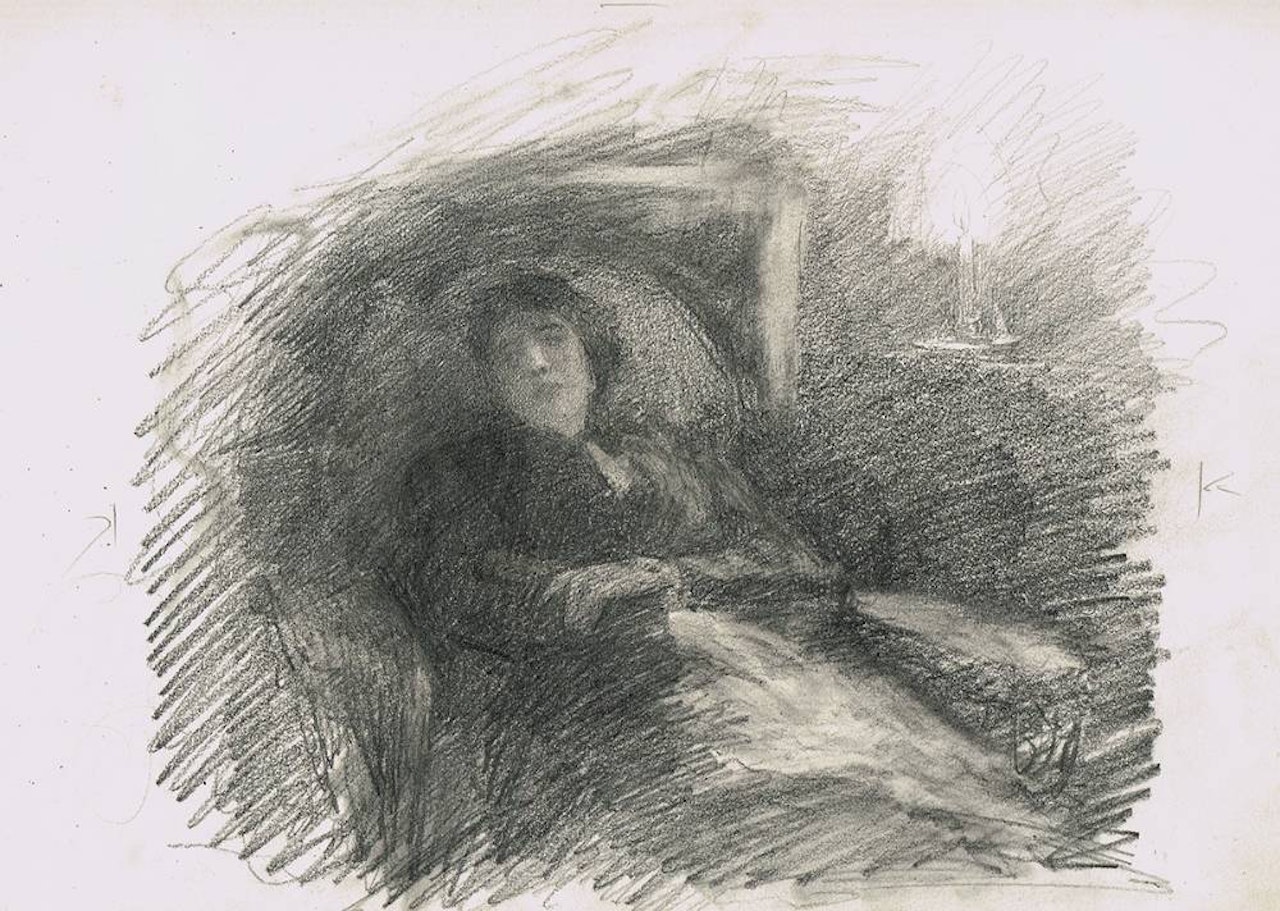 A WOMAN DOZING by John Butler Yeats