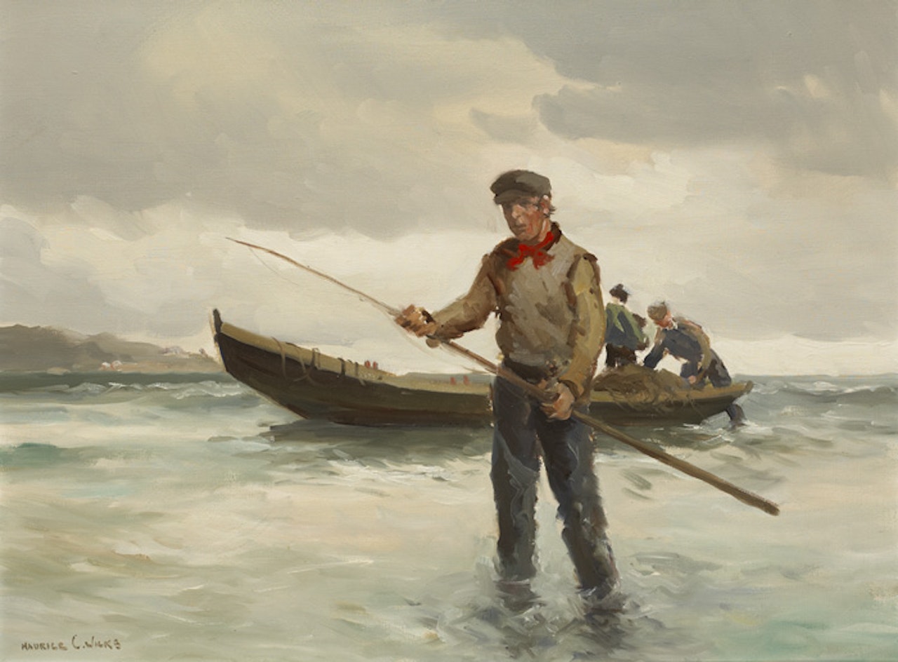 GALWAY FISHERMEN by Maurice Canning Wilks