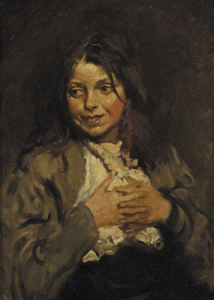 THE BEGGAR GIRL by William Orpen