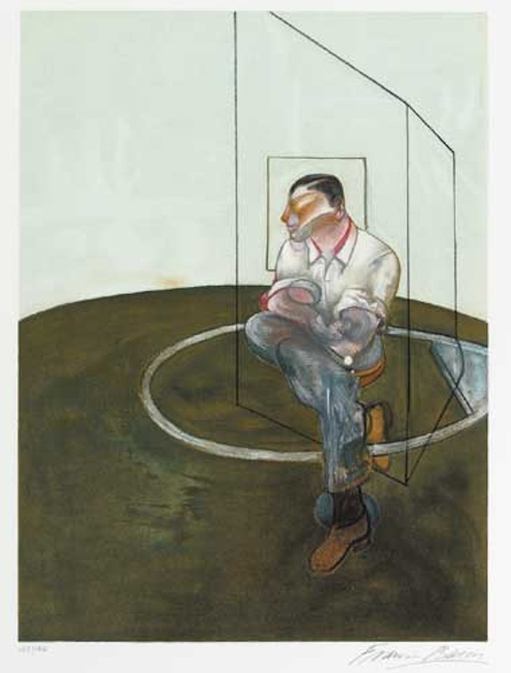 RIGHT PANEL OF THREE STUDIES FOR A PORTRAIT OF JOHN EDWARDS by Francis Bacon