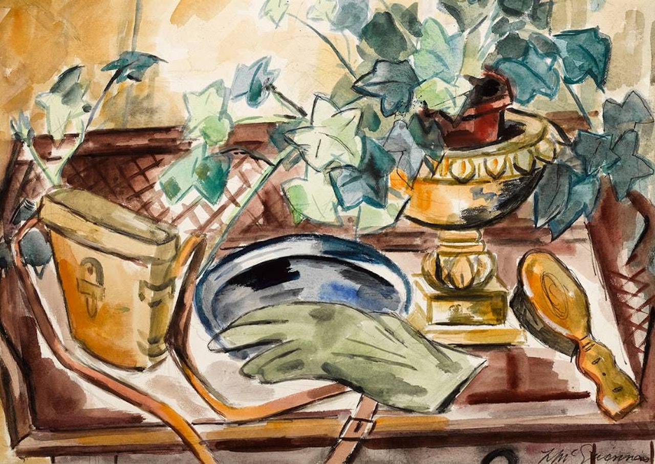 HALL TABLE STILL LIFE by Norah McGuinness