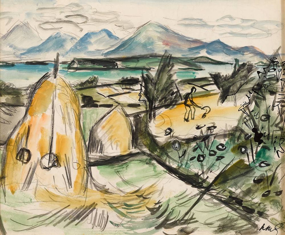 FIGURE IN A LANDSCAPE by Norah McGuinness