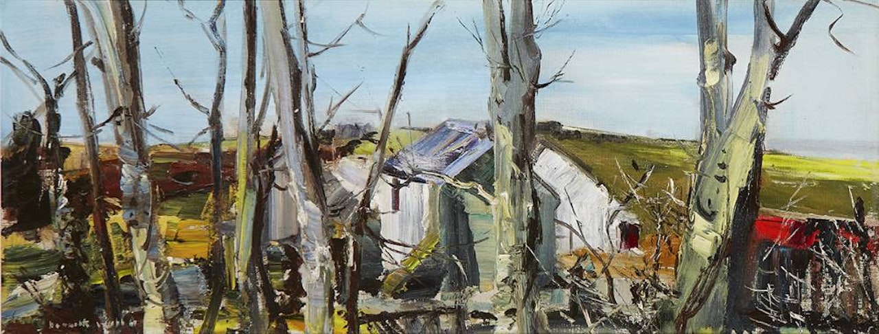 FARMHOUSE IN WINTER by Kenneth Webb