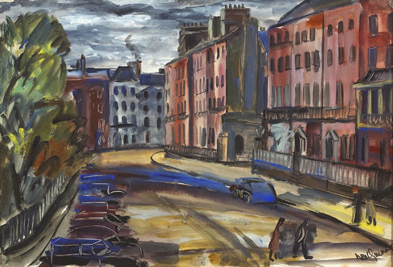 VIEW OF PARNELL SQUARE NORTH, DUBLIN by Norah McGuinness