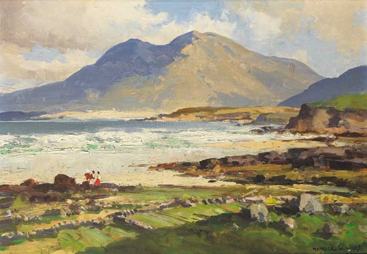 AT RENVYLE, CONNEMARA, COUNTY GALWAY by Maurice Canning Wilks