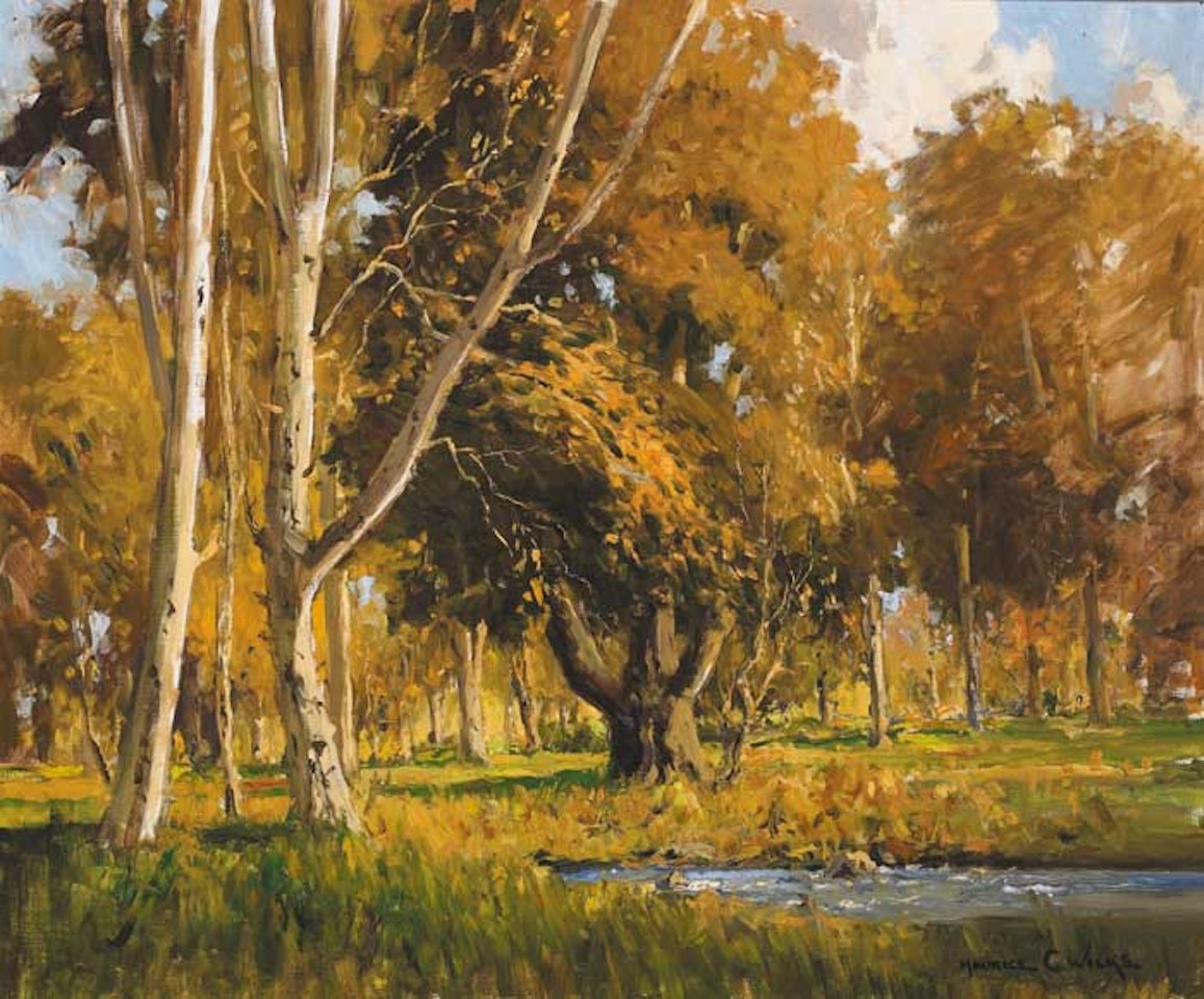 AUTUMN, BRABLAGH WOOD, CUSHENDUN, COUNTY ANTRIM by Maurice Canning Wilks