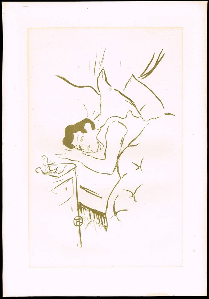 TA BOUCHE, PLATE FIVE FROM LES VIEILLES HISTOIRES by Henri de Toulouse-Lautrec