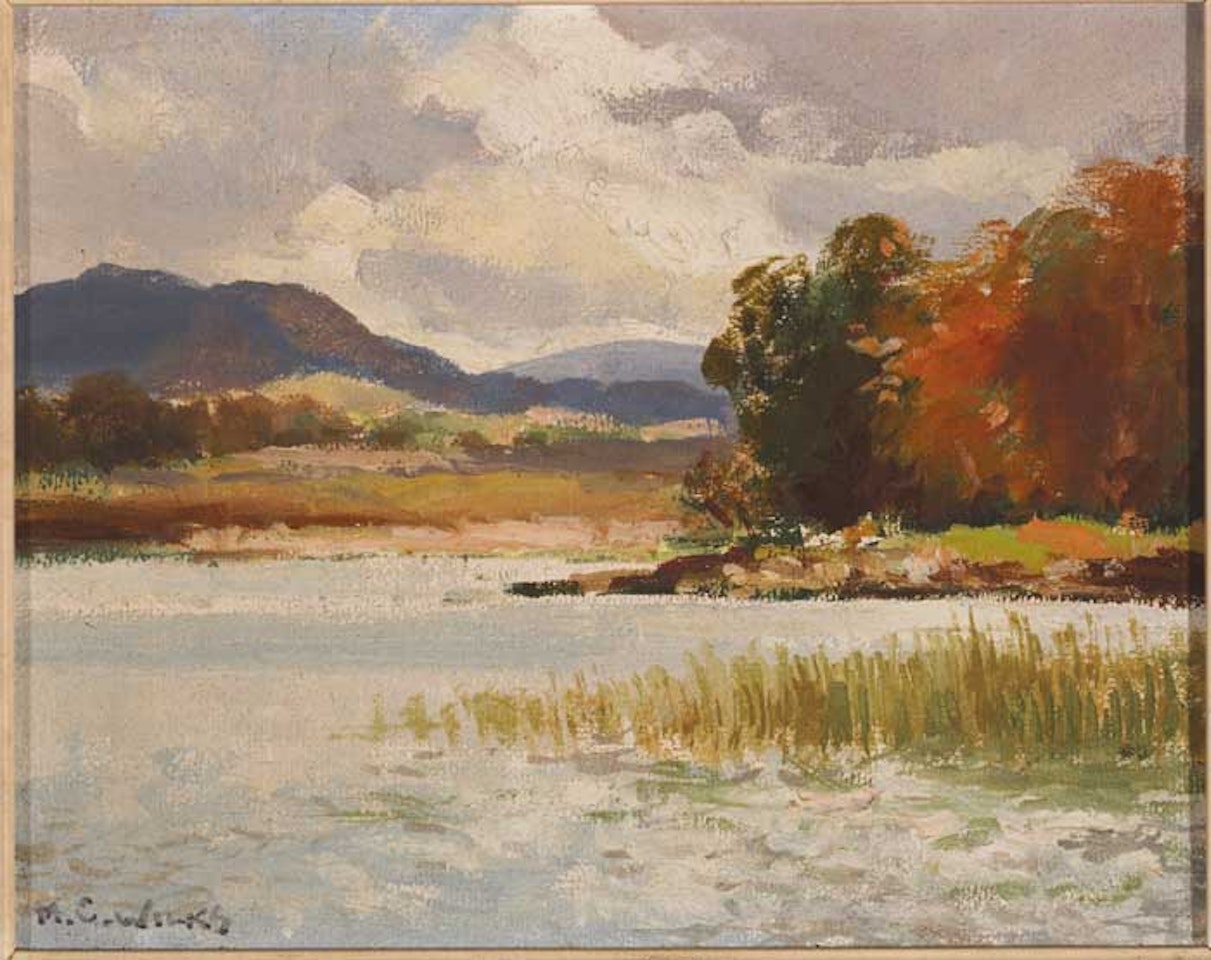 A CORNER OF GLEN LOUGH, COUNTY DONEGAL by Maurice Canning Wilks