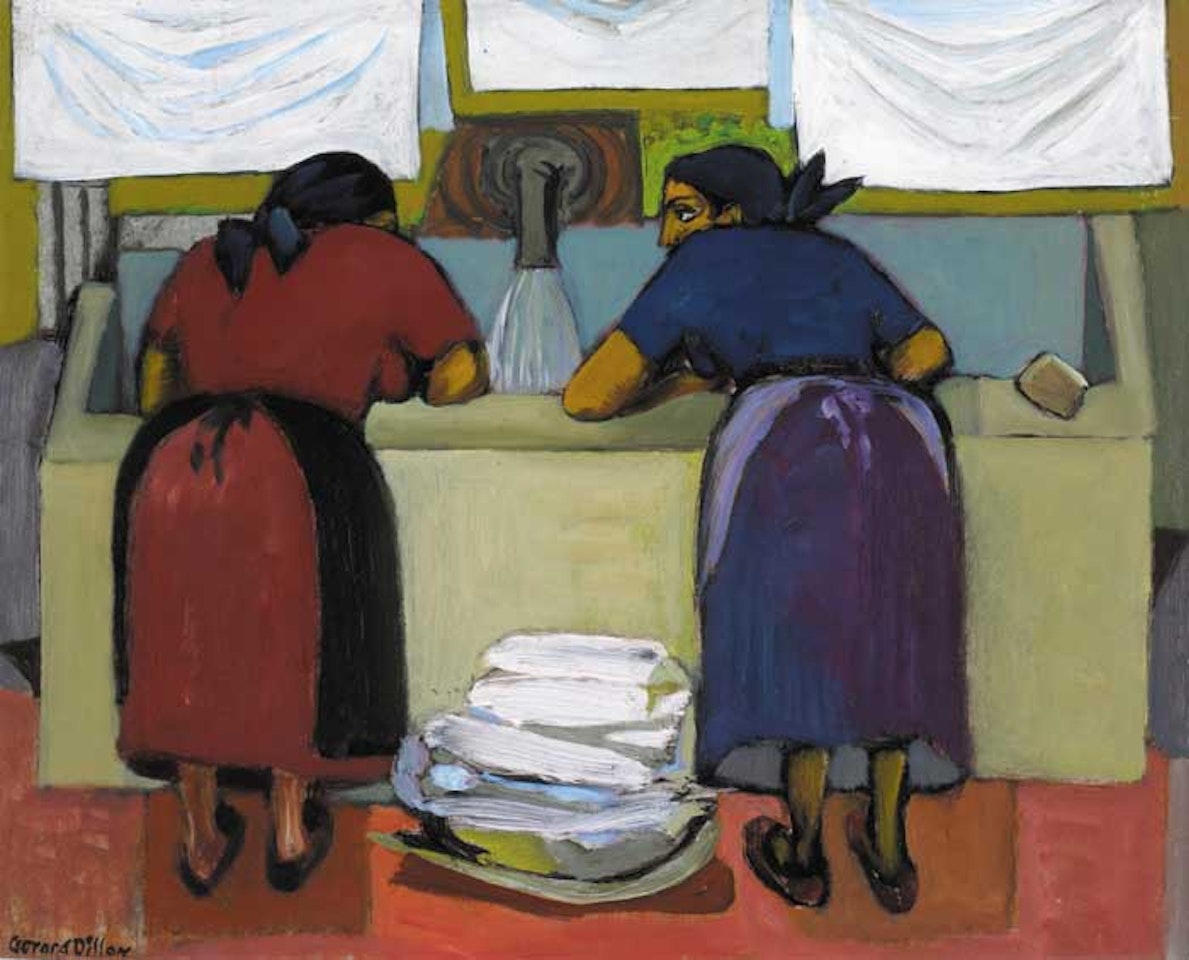ITALIAN WASHER WOMEN by Gerard Dillon
