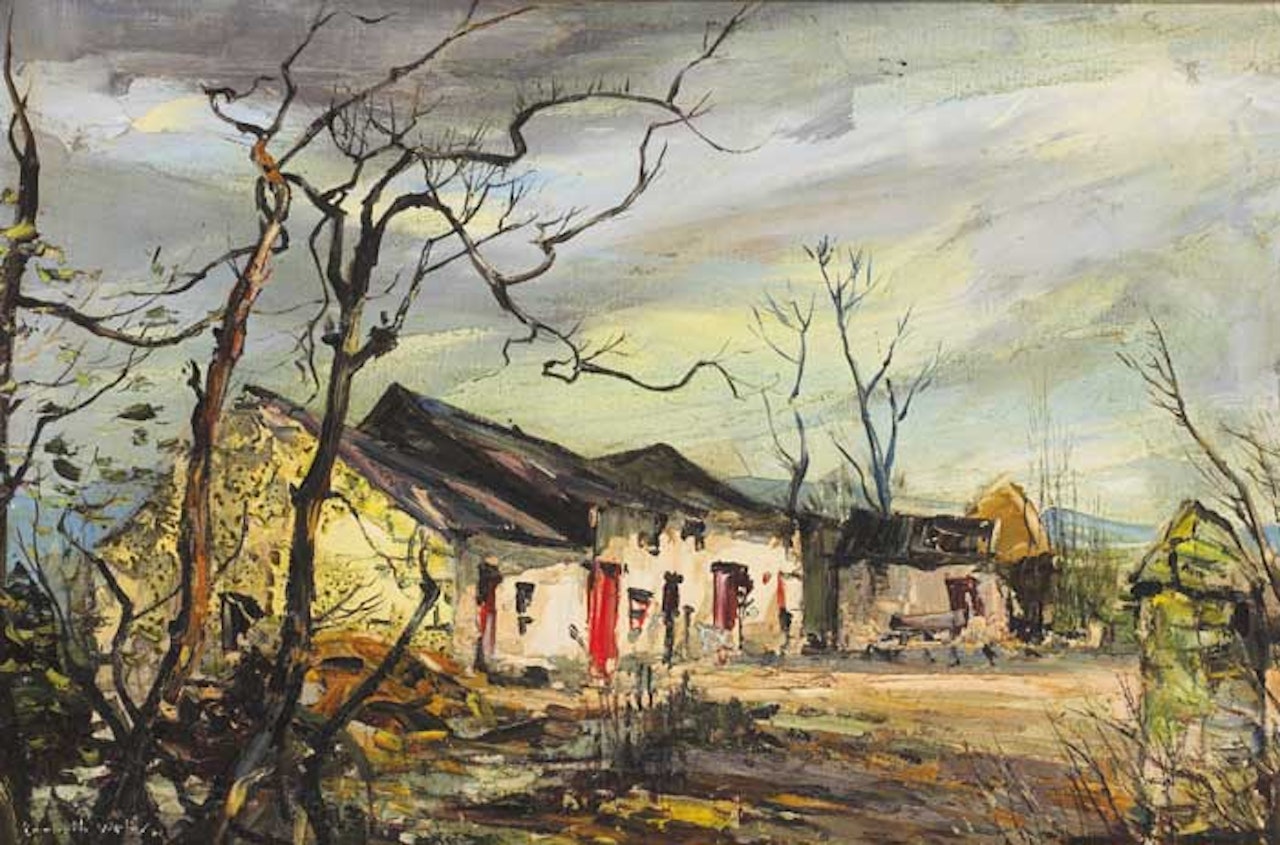 WINTER FARM BUILDINGS by Kenneth Webb