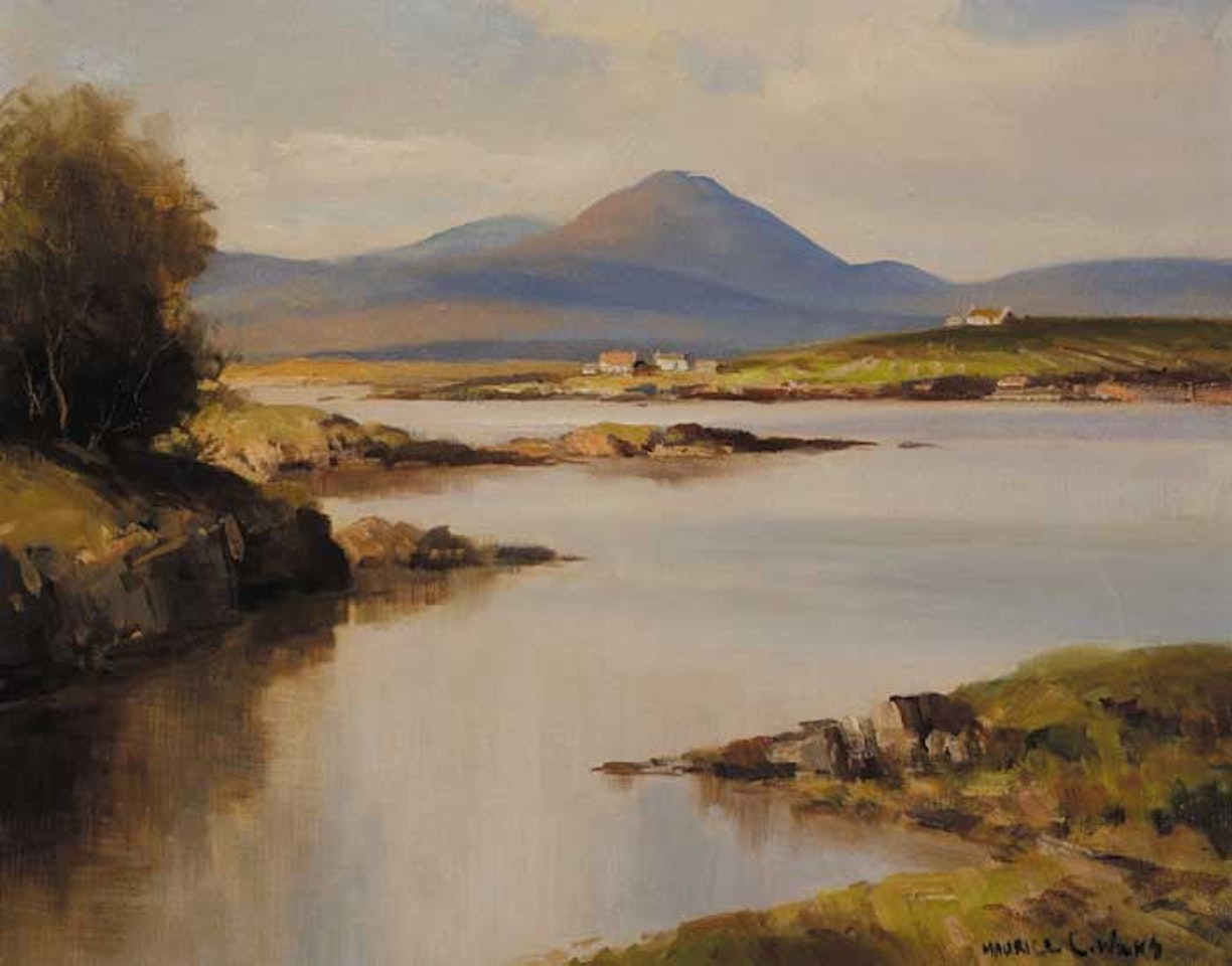CALM MORNING, ROUNDSTONE, CONNEMARA by Maurice Canning Wilks
