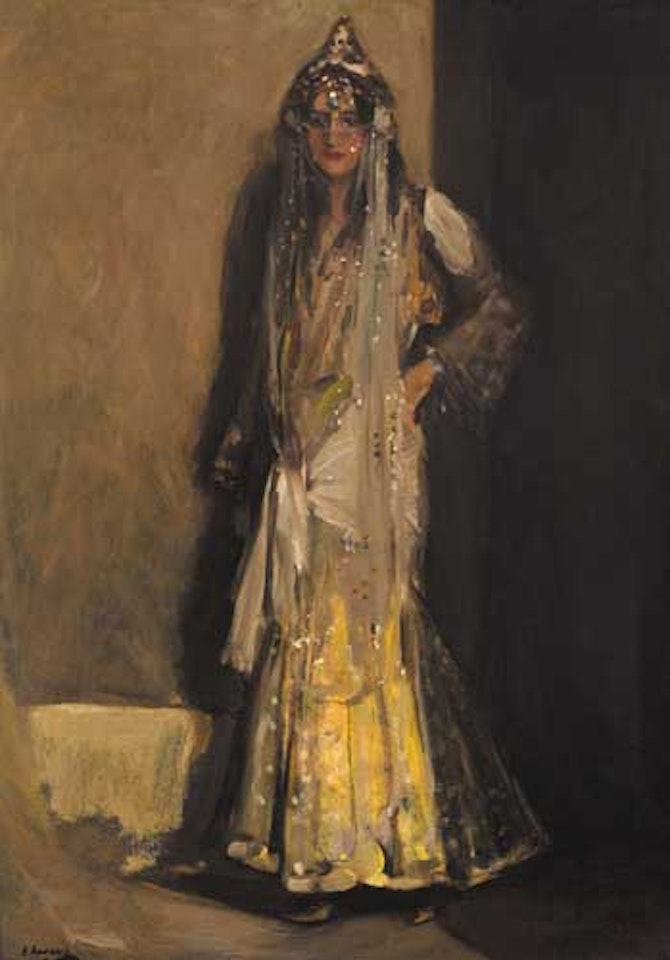 MISS FLORA LION IN ORIENTAL COSTUME by John Lavery