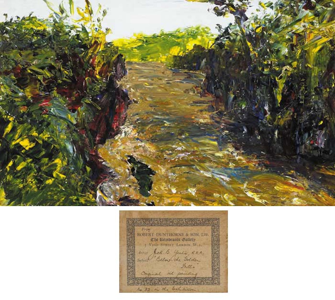 BELOW THE GOLDEN FALLS by Jack Butler Yeats